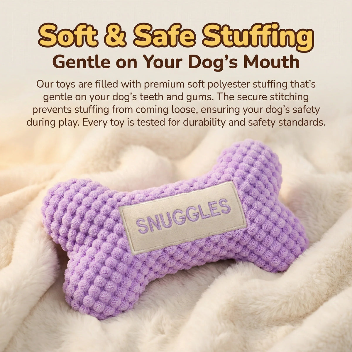 Dog Dad Gift — Personalized Squeaky Bone Toy
