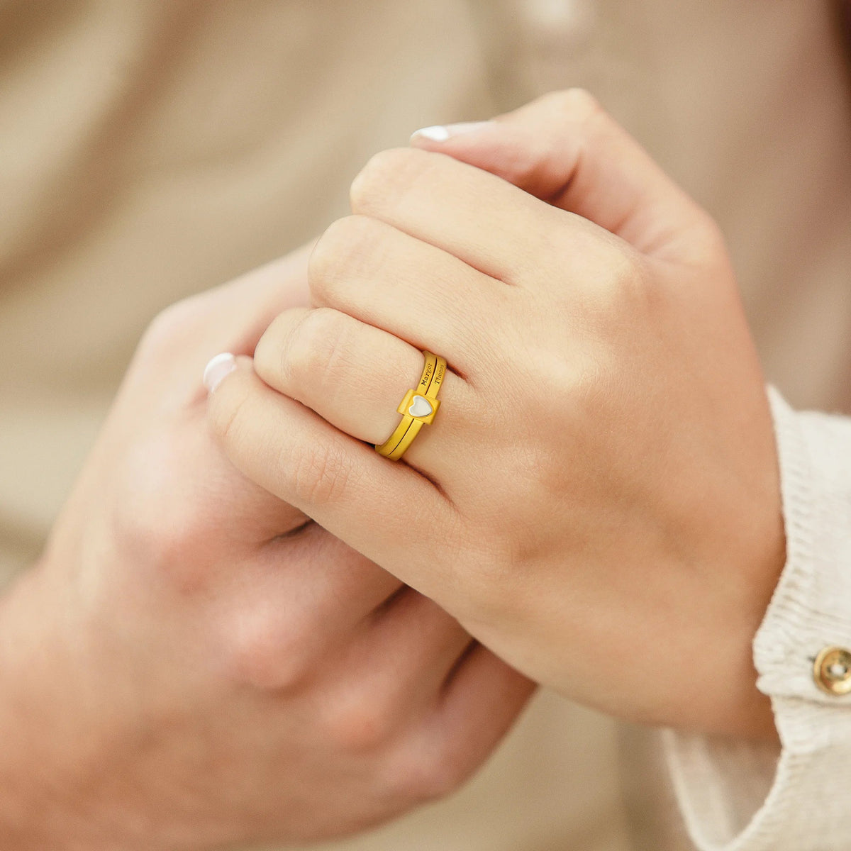 Personalized Name Stacking Rings