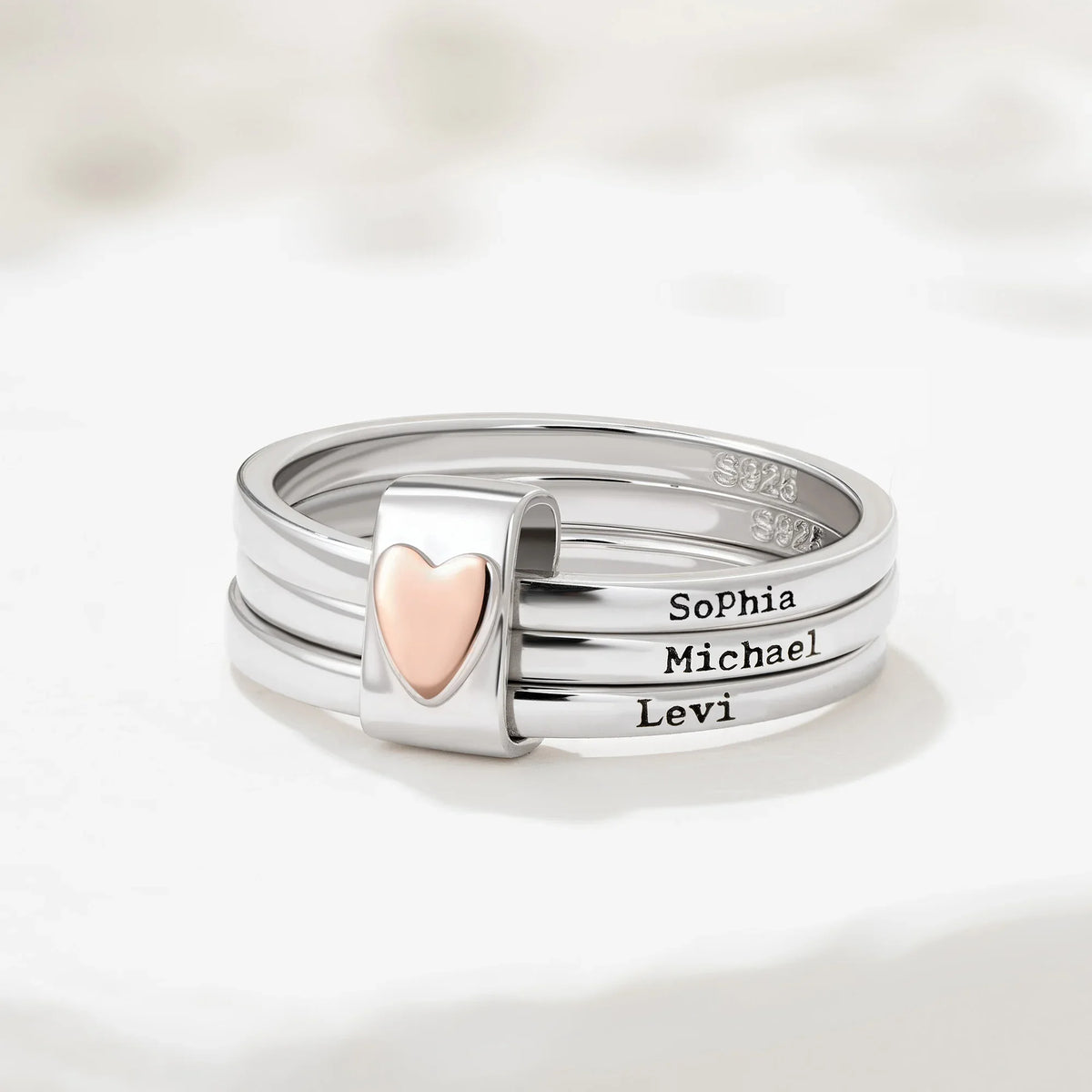 Personalized Name Stacking Rings